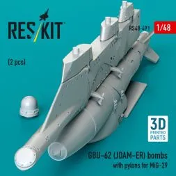 GBU-62 (JDAM-ER) bombs w/ pylons for MiG-29 1:48