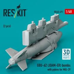 GBU-62 (JDAM-ER) bombs w/ pylons for MiG-29 1:48