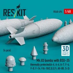 Mk.83 bombs with BSU-35 thermally protected 1:48