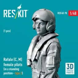 Rafale (C, M) female pilot (standing - type 2) 1:48