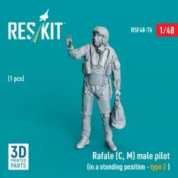 Rafale (C, M) pilot (standing - type 2) 1:48