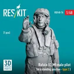 Rafale (C, M) pilot (standing - type 2) 1:48