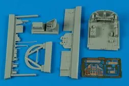 N1K1 Shiden cockpit set for Hasegawa 1:48