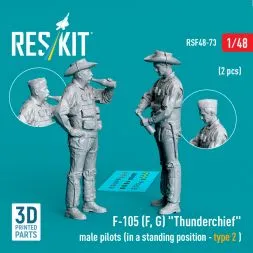 F-105 (F, G) "Thunderchief" pilots (standing - type 2) 1:48