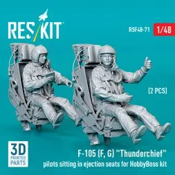 F-105 (F, G) pilots sitting in ejection seats 1:48