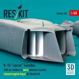 B-1B "Lancer" nacelles w/ air intakes & early exhaust nozzles (сlosed) 1:48