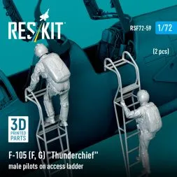 F-105 (F, G) "Thunderchief" pilots on ladder 1:72