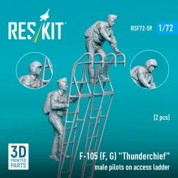 F-105 (F, G) "Thunderchief" pilots on ladder 1:72