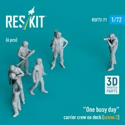 US carrier deck crew - scene 2 "One busy day" 1:72