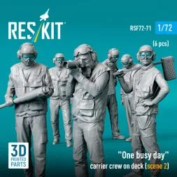 US carrier deck crew - scene 2 "One busy day" 1:72