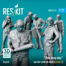 US carrier deck crew - scene 2 "One busy day" 1:72