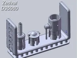 T-34, Su-100 Antenna input for 9-R w/ armor 1:35