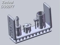 T-34 Antenna input for 72-TK w/ armor 1:35