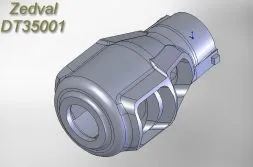 2S1 Gvozdika gun muzzle brake 1:35