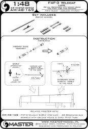 F4F-3 Wildcat LATE gun barrels & Pitot Tube 1:48