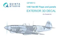 Yak-9D Exterior set for Zvezda 1:48