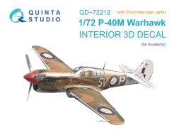 P-40M Warhawk Interior for Academy 1:72