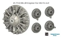 B-17G/Mk.III engine set for Airfix 1:72