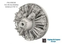 F4F-4 engine & exhaust set for Arma Hobby 1:72