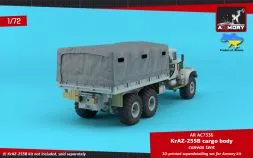 KrAZ-255B cargo truck canvas tent 1:72