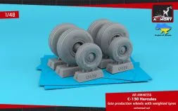 C-130 Hercules wheels, late type 1:48
