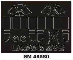 LaGG-3 mask for Zvezda 1:48