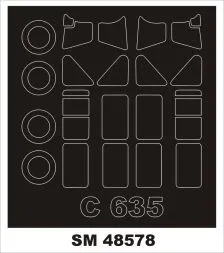 Caudron C.635 Simoun mask for Dora Wings 1:48