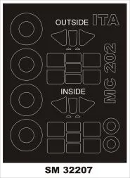 MC.202 Folgore mask for Italeri 1:32