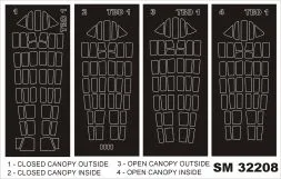 TBD-1 mask for Trumpeter 1:32