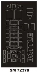 Fairey Battle mask for Azur 1:72