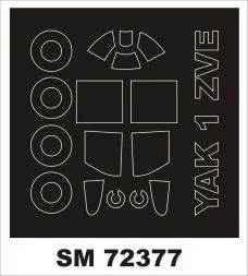 Yak-1 mask for Zvezda 1:72