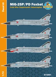 MiG-25P/PD Foxbat "Cold War Interceptor" part.1 1:72