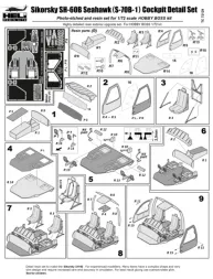 Sikorsky SH-60B (S-70B-1) Sea Hawk Cockpit set 1:72