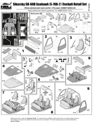 Sikorsky SH-60B (S-70B-2) Seahawk Cockpit set 1:72