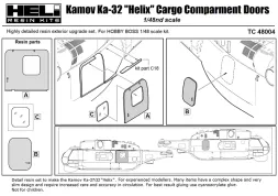 Ka-32 Helix-C Sliding Door & Emergency Hatch 1:48