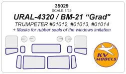 URAL-4320 / BM-21 mask for Trumpeter 1:35
