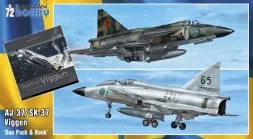 AJ-37 SK-37 Viggen Duo Pack inc. Book 1:72