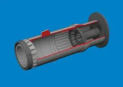 MiG-21F exhaust nozzle 1:48