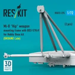 Mi-8 weapon mounting frame (late) w/ BD3-57KrV 1:72