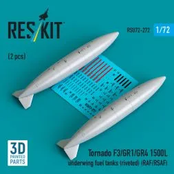 Tornado F3/GR1/GR4 1500L fuel tanks (riveted) 1:72