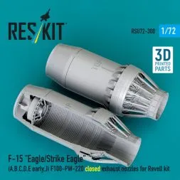 F-15 closed exhaust nozzles for Revell 1:72