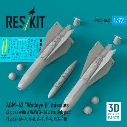 AGM-62 "Walleye II" with AN/AWG-16 pod 1:72