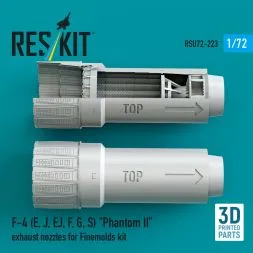 F-4 (E-S) "Phantom II" exhaust nozzles for Finemolds 1:72