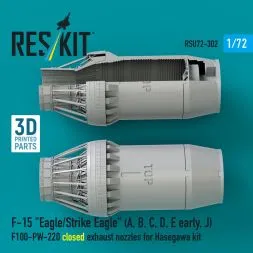 F-15 closed exhaust nozzles for Hasegawa 1:72