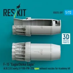 F-15 open exhaust nozzles for Academ 1:72
