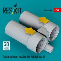 Rafale exhaust nozzles for HobbyBoss 1:48