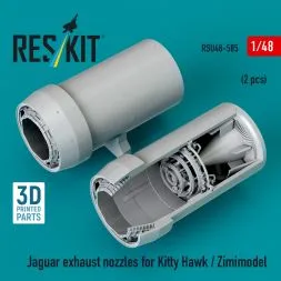 Jaguar exhaust nozzles for Kitty Hawk / Zimimodel 1:48