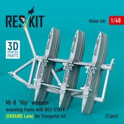 Mi-8 weapon mounting frame (late) for Trumpeter 1:48