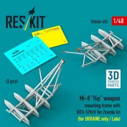 Mi-8 weapon mounting frame for Zvezda 1:48