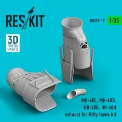 MH-60L/S, HH-60G/H exhaust for Kitty Hawk 1:35